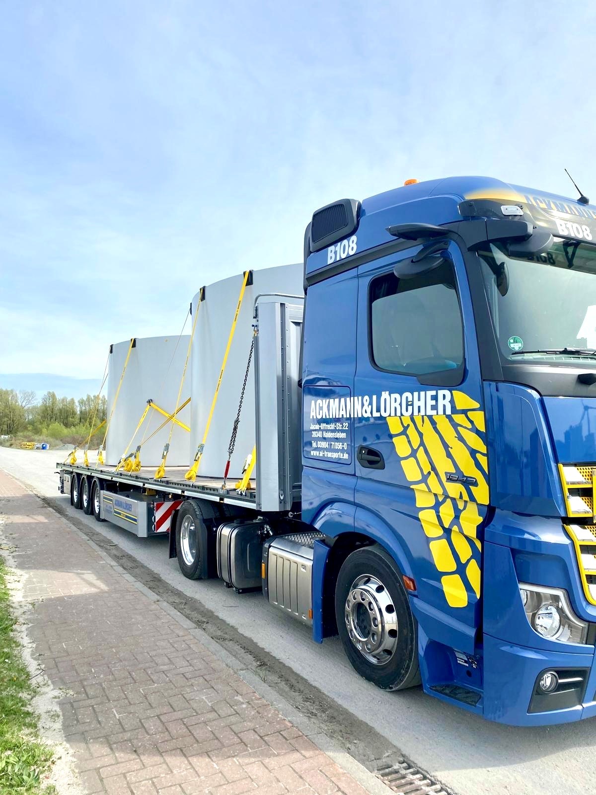 Verladenen Betonschalen A&L Emden