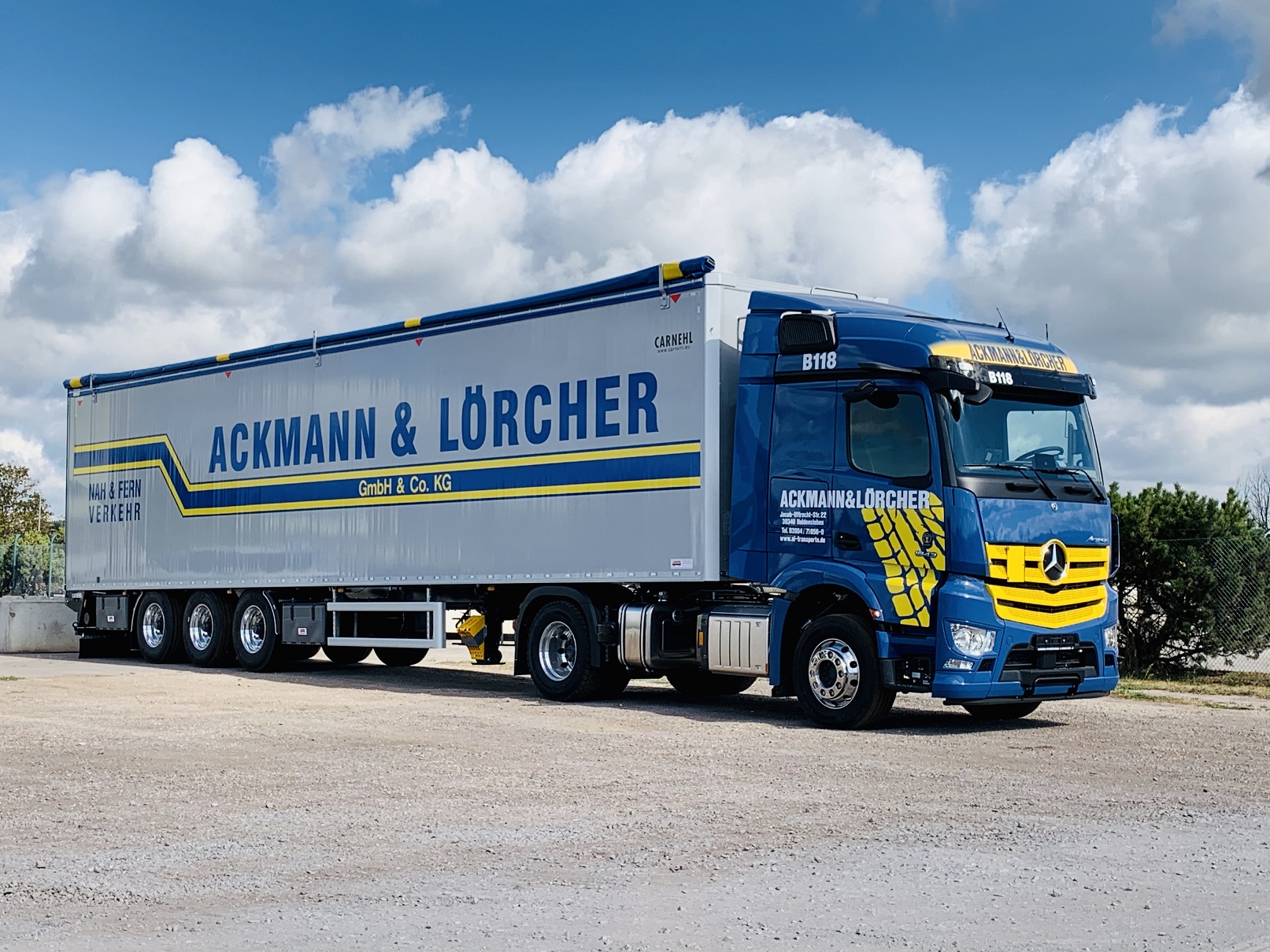 Schubboden-LKW von Ackmann & Lörcher